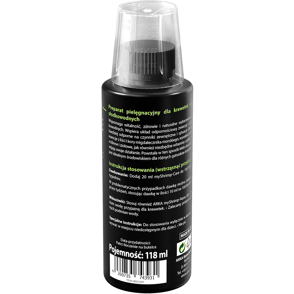 Arka myShrimp-Care Preparat Pielęgnacyjny dla Krewetek z Ketapangiem 118ml.jpg
